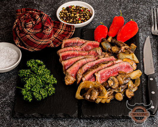 Mouth Watering Steak with Onions and Mushrooms