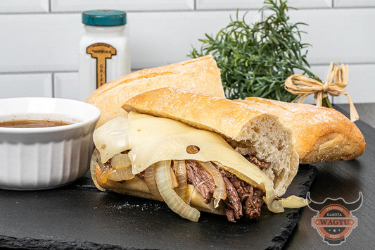 Italian Beef Sandwhich With Au Jus Sauce